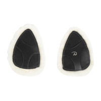 Beschermpad voor borsttuig in veganistisch schapenvacht Dy'on Zwart