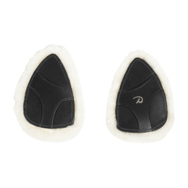 Beschermpad voor borsttuig in veganistisch schapenvacht Dy'on Zwart