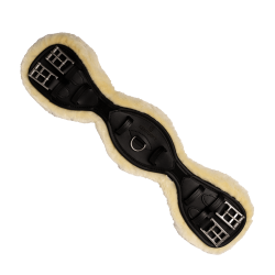 Korte Anatomische Singel schapenvacht Kentucky Zwart