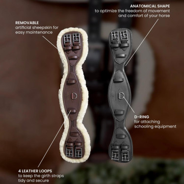 Korte Anatomische Singel schapenvacht Kentucky Bruin