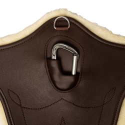 Anatomisch Kentucky singel met schapenvacht Bruin