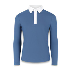 Kentucky Osaka wedstrijdpolo met lange mouwen voor jongens Marine Marineblauw