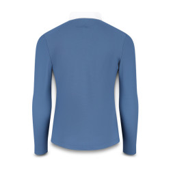 Kentucky Osaka wedstrijdpolo met lange mouwen voor jongens Marine Marineblauw