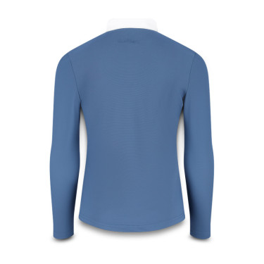 Kentucky Osaka wedstrijdpolo met lange mouwen voor jongens Marine Marineblauw