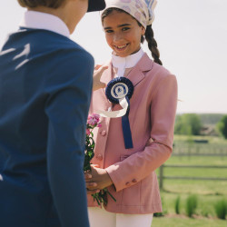 Kentucky Osaka wedstrijdpolo met lange mouwen voor jongens Marine Marineblauw