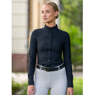 Dameslangarmshirt Equestrian Stockholm Performance Zwart Dameslangarmshirt Equestrian Stockholm Performance Zwart