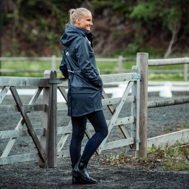 PU regenjas Emma dames B Vertigo Donker marineblauw