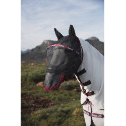 Vliegwerend masker Horze met bogen Windsor wijn Bordeaux