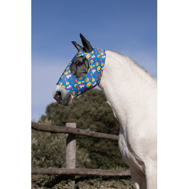 Elastisch vliegenmasker Horze om aan te trekken Emoji Motieven