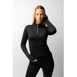 Functionele top met lange mouwen Luminox Horze dames Zwart