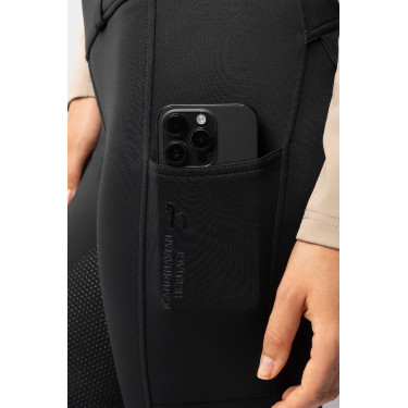 Hybride thermische rijbroek Horze Anya full grip Zwart Hybride thermische rijbroek Horze Anya full grip Zwart