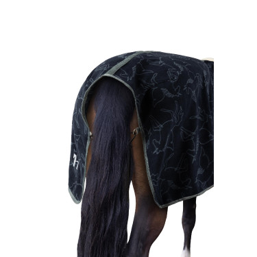 Polaire deken voor pony Horze Pegasus Blueberry Blauw