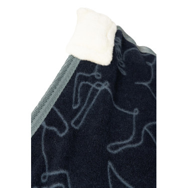 Polaire deken voor pony Horze Pegasus Blueberry Blauw