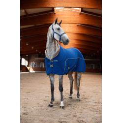 Droogdeken fleece Delémont Horze Arctisch blauw