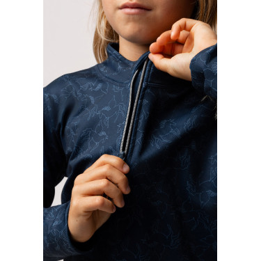 Trainings-T-shirt Pegasus kind Horze Blueberry Blauw Trainings-T-shirt Pegasus kind Horze Blueberry Blauw
