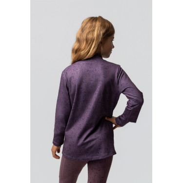 Trainings-T-shirt Pegasus kind Horze Vuursteen Grijs