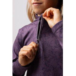 Trainings-T-shirt Pegasus kind Horze Vuursteen Grijs