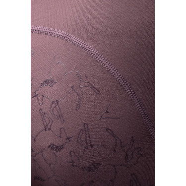 Thermolegging Horze Dea kind met volledige grip Vuursteen Grijs