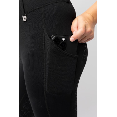 Thermolegging Horze Dea kind met volledige grip Zwart