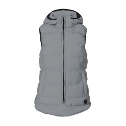Gewatteerde mouwloze damesbodywarmer Horze reflecterend Reflecterend zilver