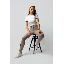 Rijbroek Horze Evelyn full seat dames Eenvoudige taupe Beige Rijbroek Horze Evelyn full seat dames Eenvoudige taupe Beige