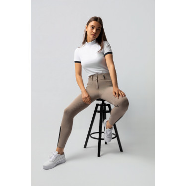 Rijbroek Horze Evelyn full seat dames Eenvoudige taupe Beige Rijbroek Horze Evelyn full seat dames Eenvoudige taupe Beige