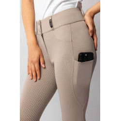 Rijbroek Horze Evelyn full seat dames Eenvoudige taupe Beige Rijbroek Horze Evelyn full seat dames Eenvoudige taupe Beige