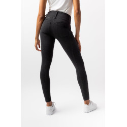 Horze Carolyn denim fullgrip damesrijbroek Zwart
