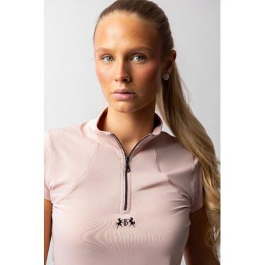 Trainings-T-shirt B Vertigo Joelle korte mouwen dames Sepia roze Trainings-T-shirt B Vertigo Joelle korte mouwen dames Sepia roze