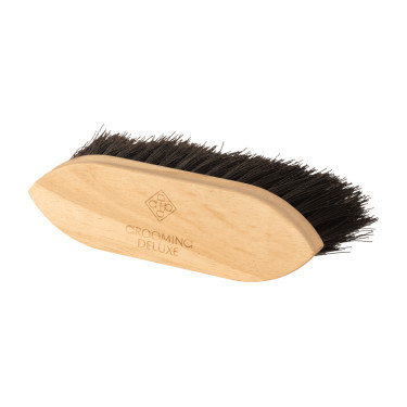 Harde borstel Wooden classic medium Grooming Deluxe Zwart