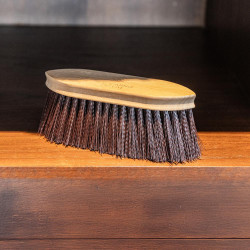 Harde borstel Wooden classic medium Grooming Deluxe Bruin