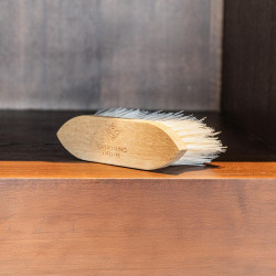 Harde borstel Wooden classic medium Grooming Deluxe Natuurlijk Bruin