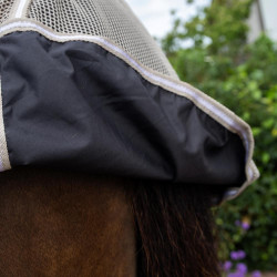 Vliegendeken met buikbescherming Comfort Kentucky Beige met ruitjes