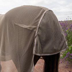 Vliegendeken met buikbescherming Comfort Kentucky Beige met ruitjes