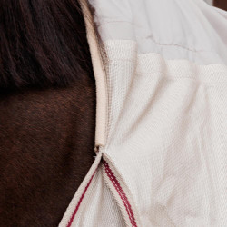 Kentucky Comfort Classic vliegendeken met hals- en buikstuk Beige / bordeaux