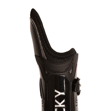 Voorste beenbeschermers met elastische bescherming van de carpus Kentucky Zwart