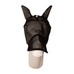 Kentucky vliegenmasker met hart, met oren en neus Zwart