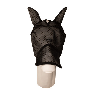 Kentucky vliegenmasker met hart, met oren en neus Zwart