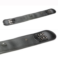 Dressuursingel Daslö met ring en elastieken Zwart