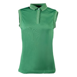 Damespolo Catherine mouwloos HKM Groen Damespolo Catherine mouwloos HKM Groen