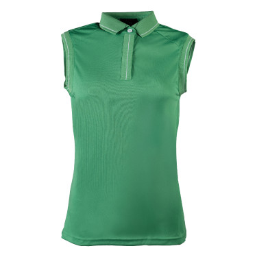 Damespolo Catherine mouwloos HKM Groen Damespolo Catherine mouwloos HKM Groen