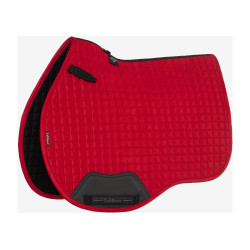 LeMieux Reflective Suede Mixte GP Square Zadeldek Chilli Rood