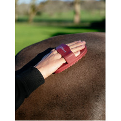 Rubber rosborstel LeMieux Rood