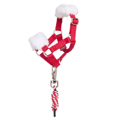 LeMieux kerst longeerlijn en halster voor Toy Pony Rood