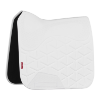 LeMieux ProForm gevormde dressuurpad Wit