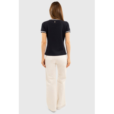 T-shirt Harcour Belsara dames Marine Marineblauw T-shirt Harcour Belsara dames Marine Marineblauw