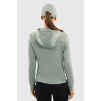 Gebreide hoodie met rits Harcour Bryssea Kolibrie
