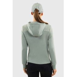 Gebreide hoodie met rits Harcour Bryssea Kolibrie
