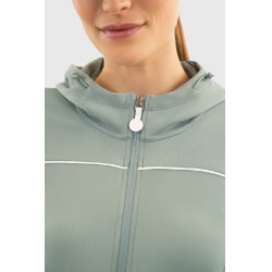 Gebreide hoodie met rits Harcour Bryssea Kolibrie