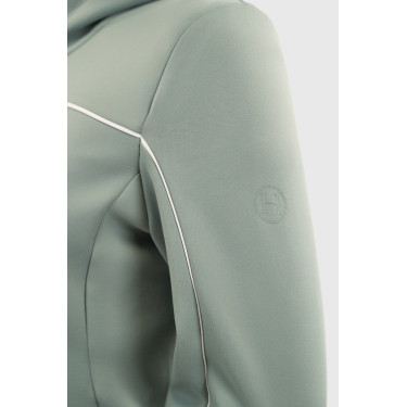 Gebreide hoodie met rits Harcour Bryssea Kolibrie